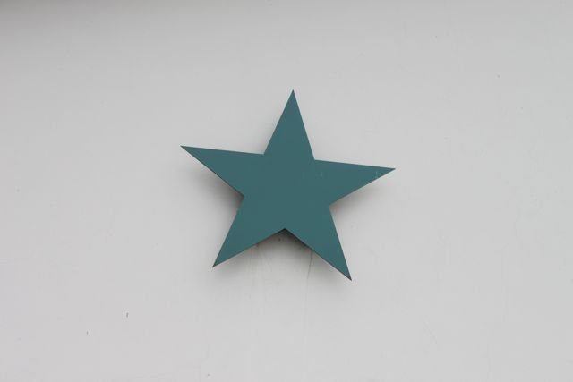 Green star emblem on the hull of a Star Ferry